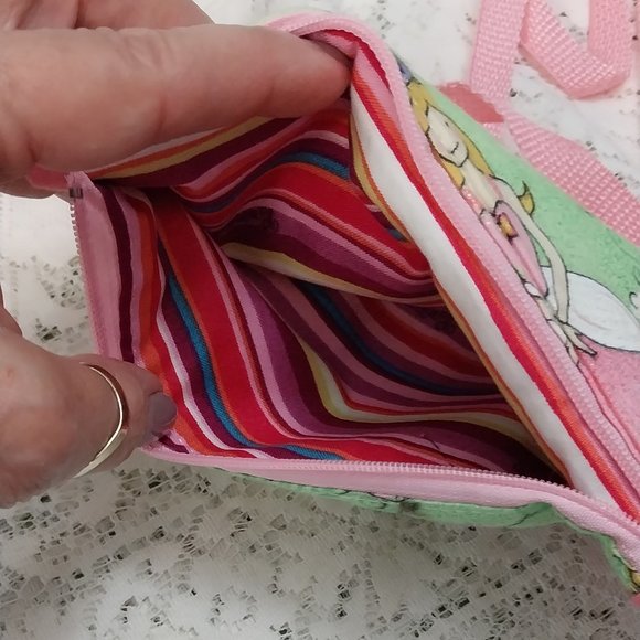 2838 Princess Pattern Smart Phone Crossbody Zippered Wallet Bag - Picture 4 of 6